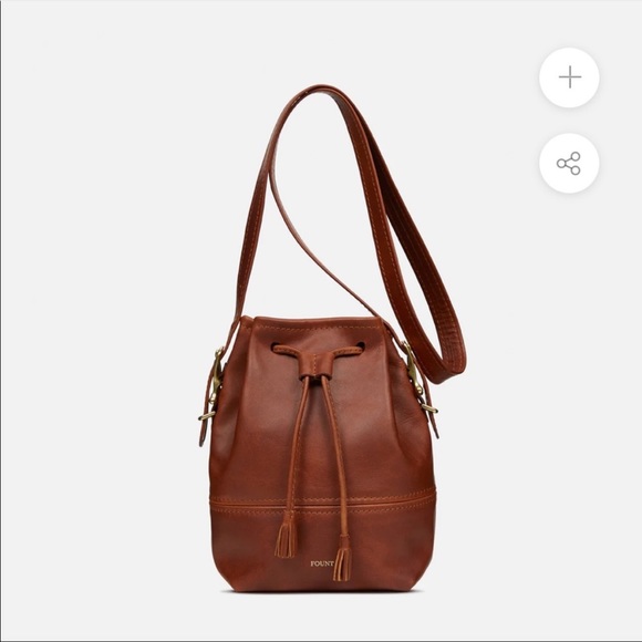 fount leather Handbags - Fount Classic Coventry Bucket Bag Hazelnut
